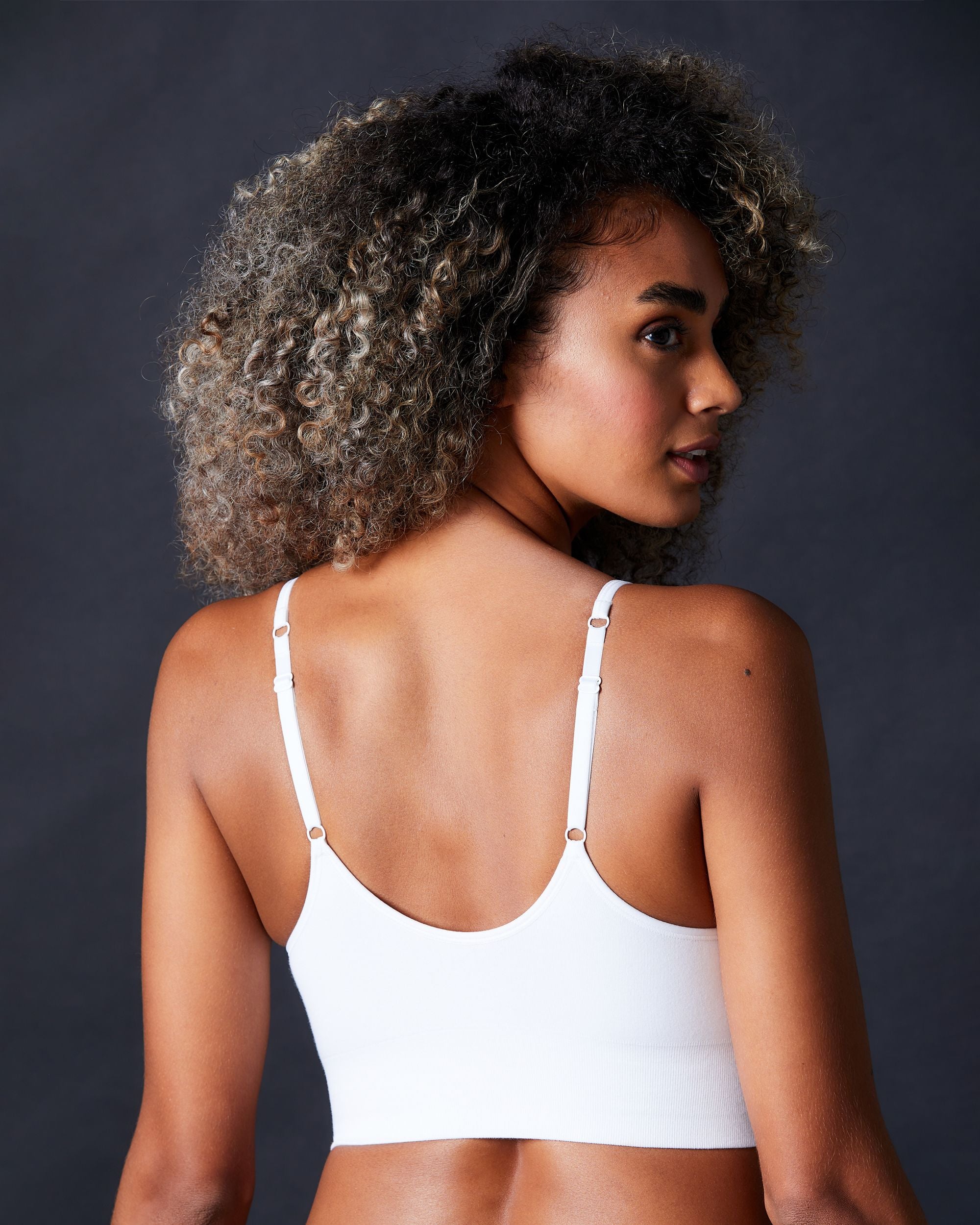 Cabana Cotton Seamless Crop Cami Bralette thumbnail 3