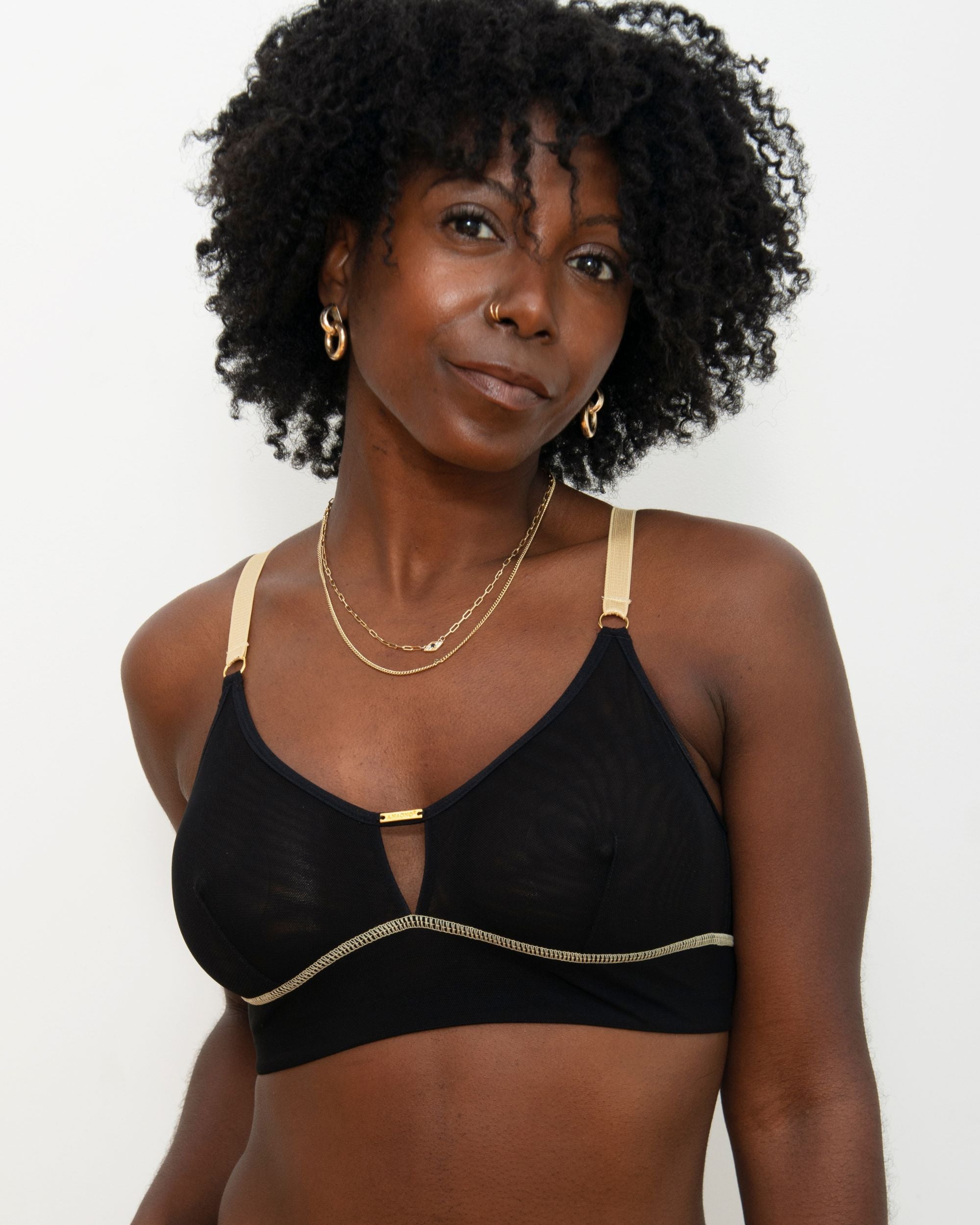 Victoria Pocketed Mesh Bralette thumbnail 3