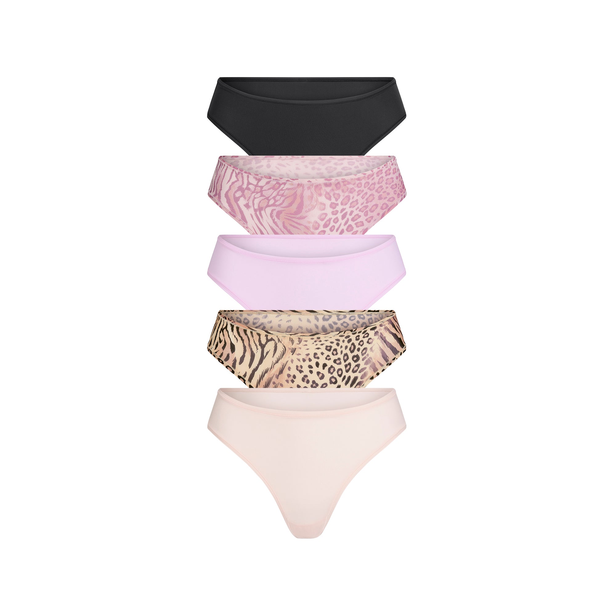 FITS EVERYBODY THONG 5-PACK | SAND BLOOM ANIMAL MULTI