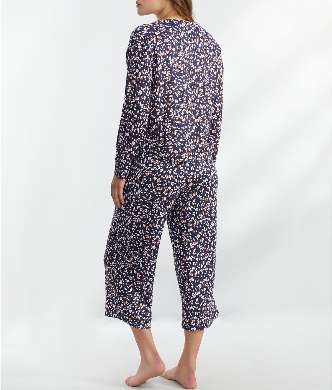 Cardigan Knit Cropped Pajama Set thumbnail 3