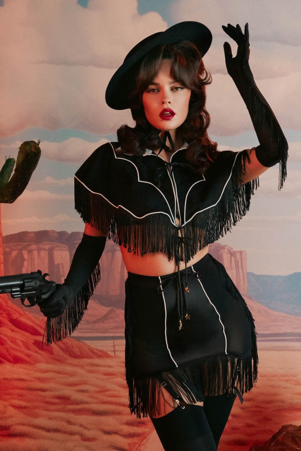 Billie Western Cowboy Fringe Girdle thumbnail 2