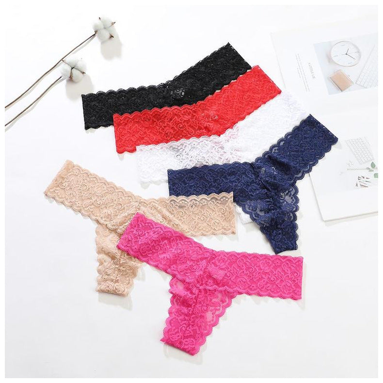 European Edition Comfortable Cotton Crotch Lace Women's Panties
