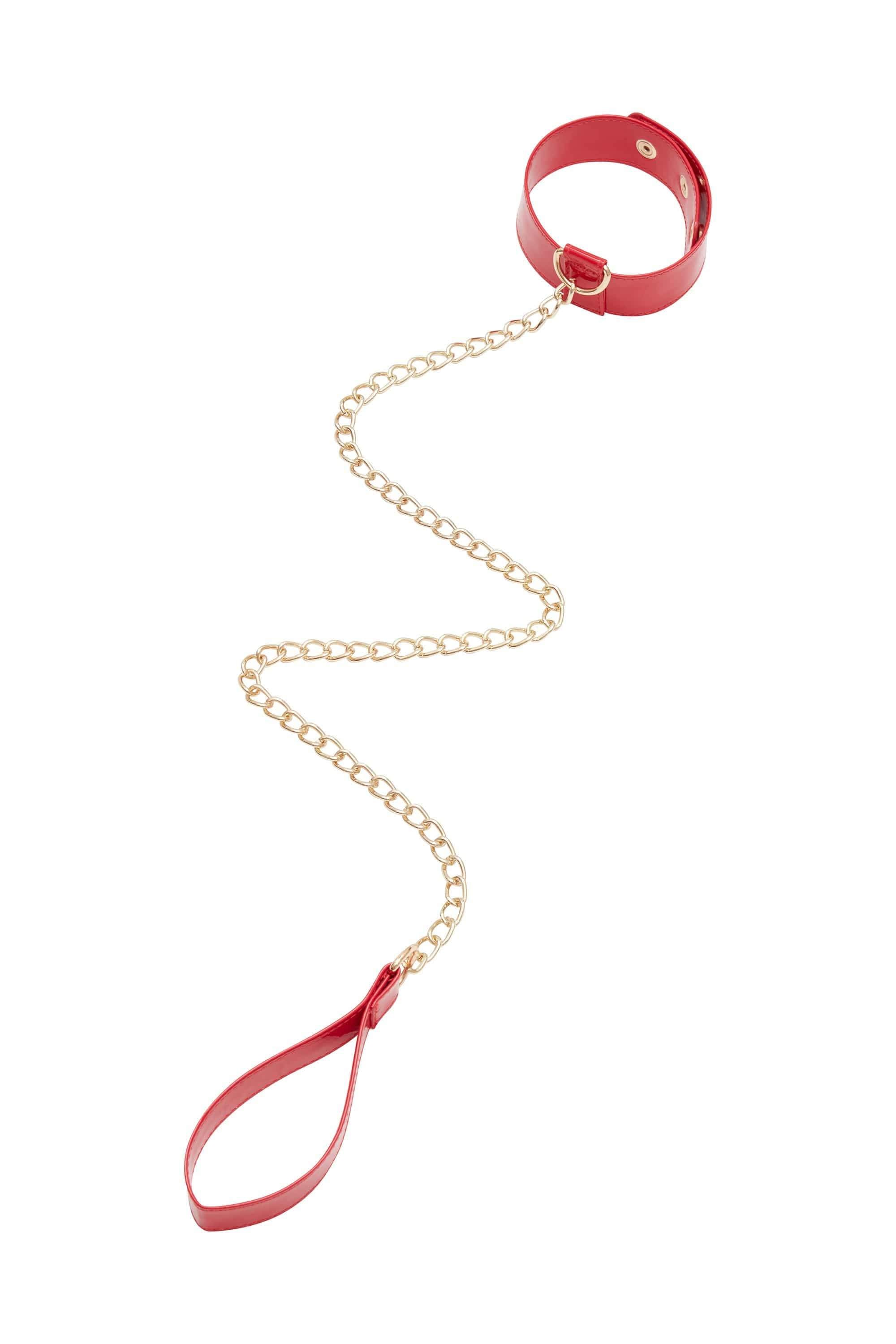 PU Collar With Lead Red