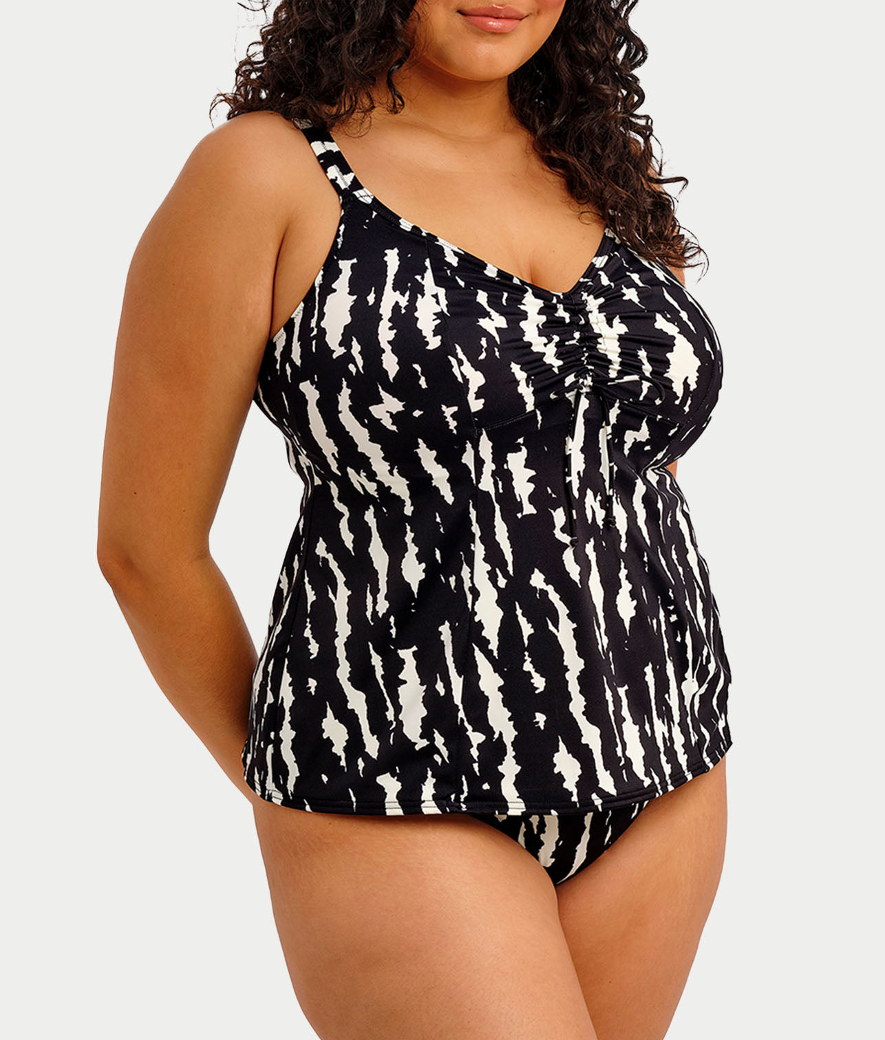 Plus Size Echo Shell Wire-Free Tankini Top thumbnail 3