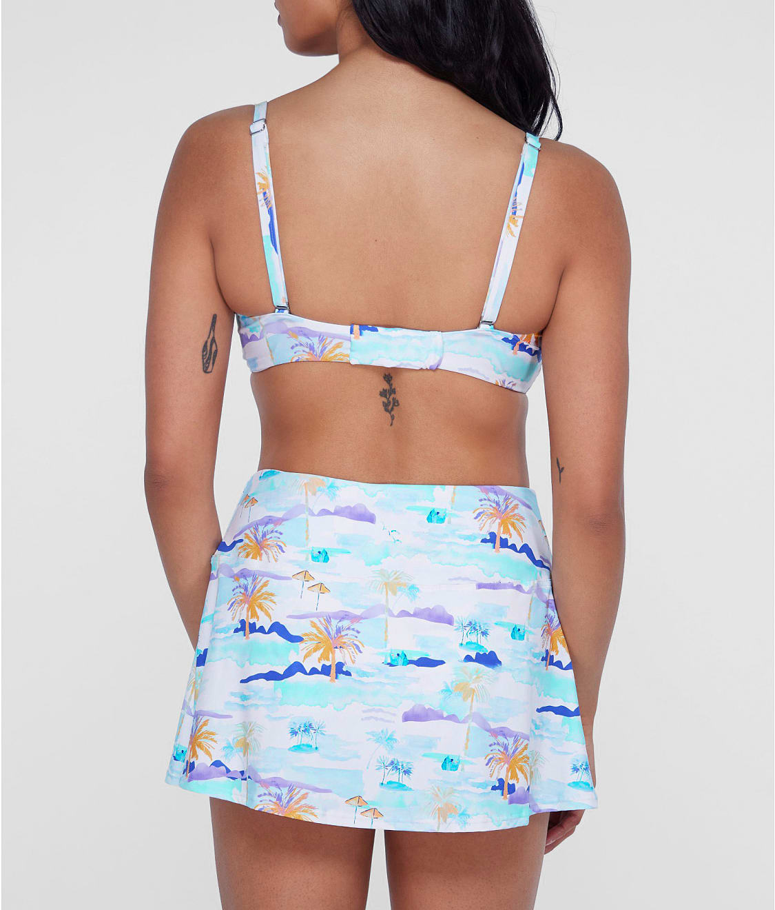 Square Neck Underwire Bralette Bikini Top thumbnail 2