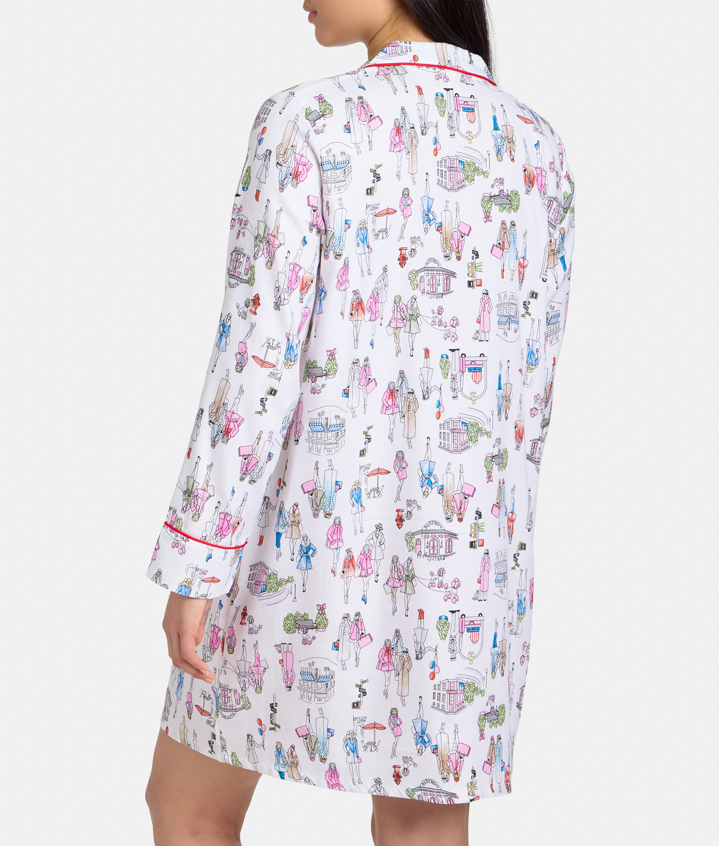 The Cozy Brushed Cotton Printed Sleep Shirt thumbnail 3