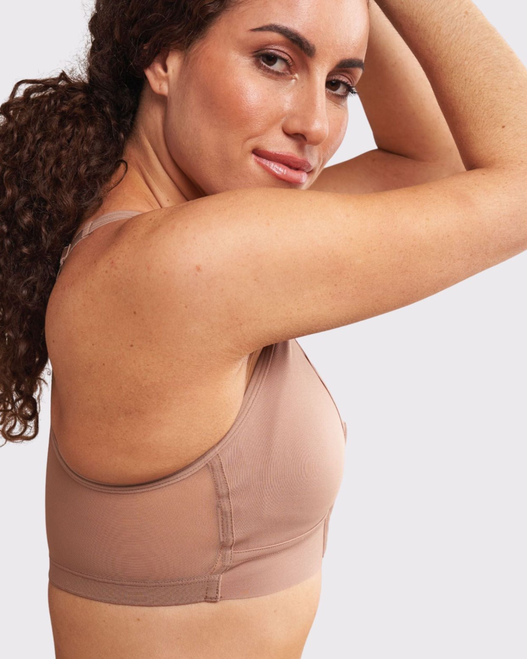 Bianca Pocketed Compression Front Close Wireless Bra thumbnail 3