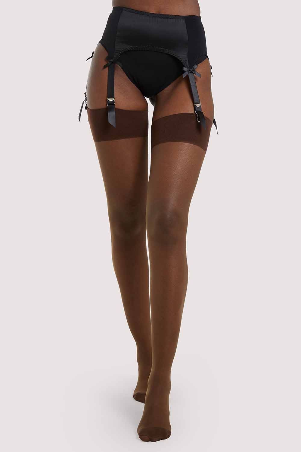 Seamed Stocking Dark Nude thumbnail 2