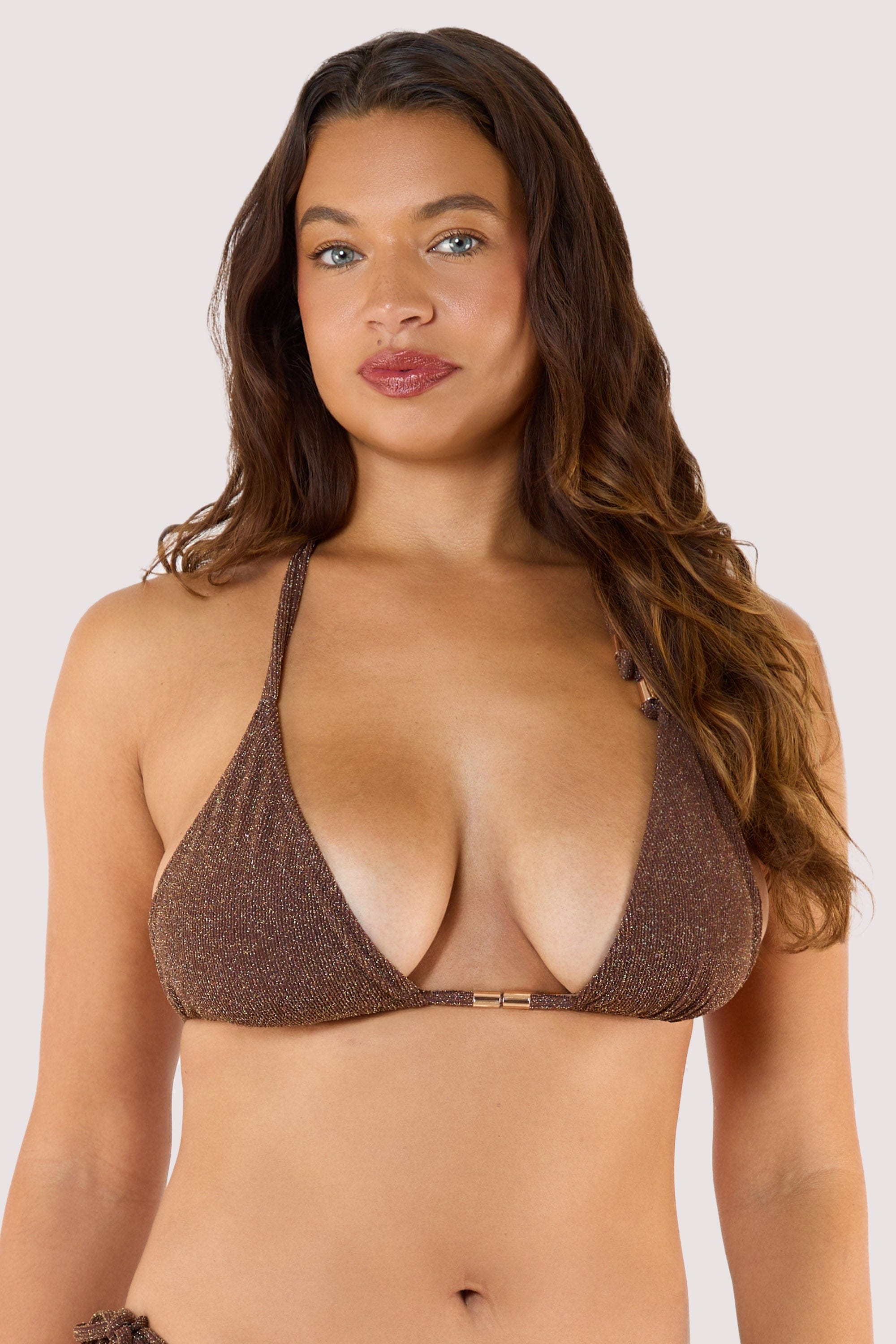 Amber Bronze Triangle Bikini Top thumbnail 2