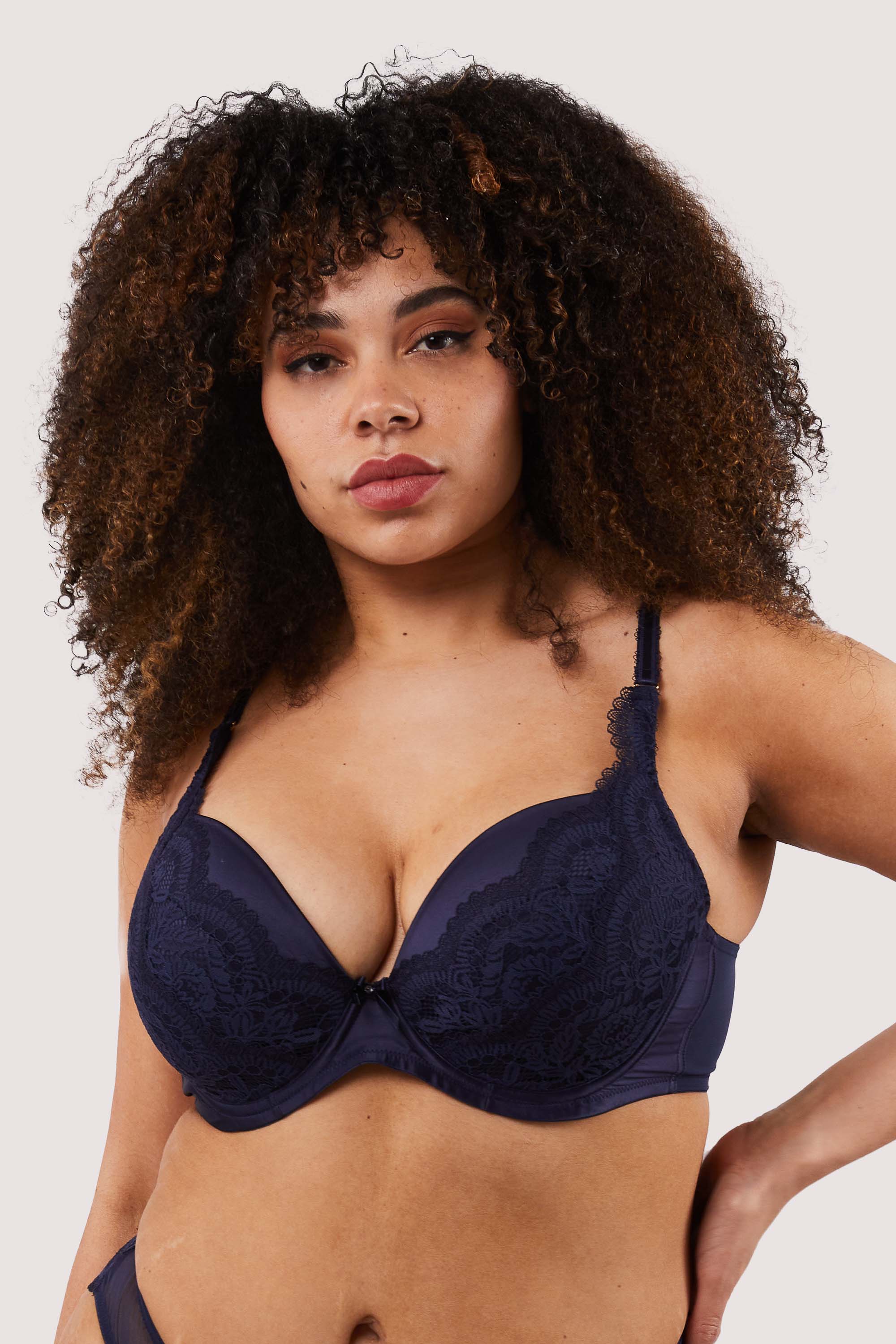 Sophia Navy Plunge & Push Up Bra thumbnail 2