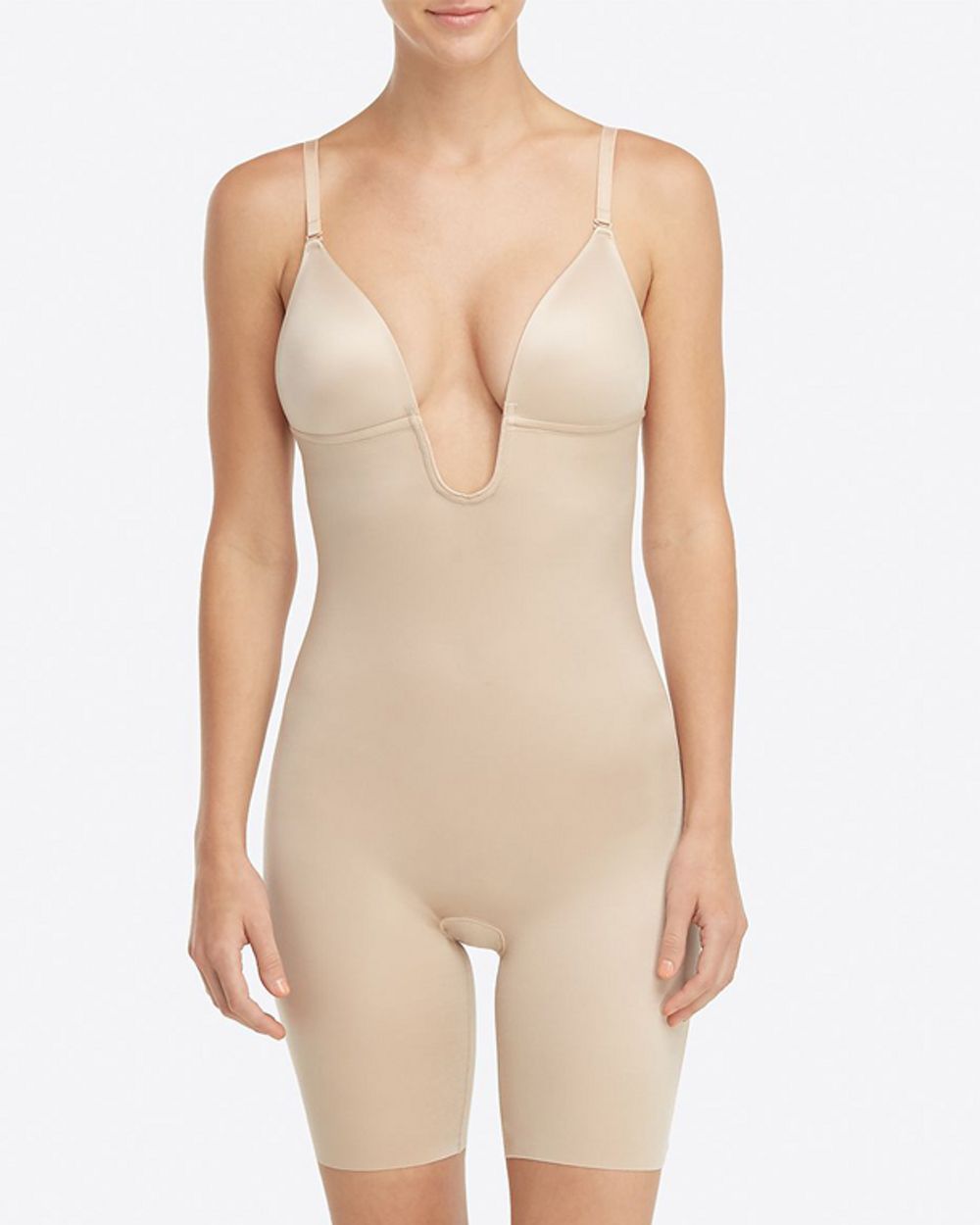 Suit Your Fancy Plunge Low Back Bodysuit