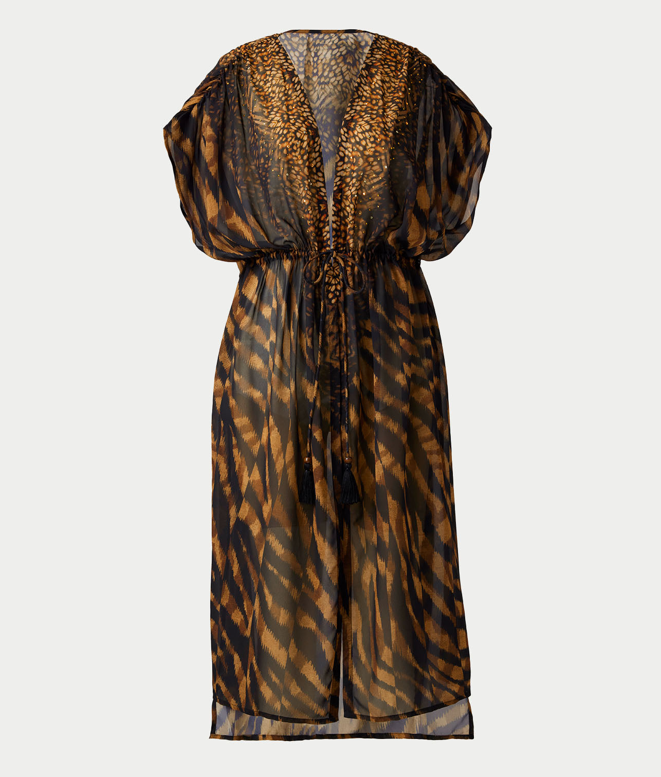 Raya De Safari Beaded Kimono Cover-Up thumbnail 3