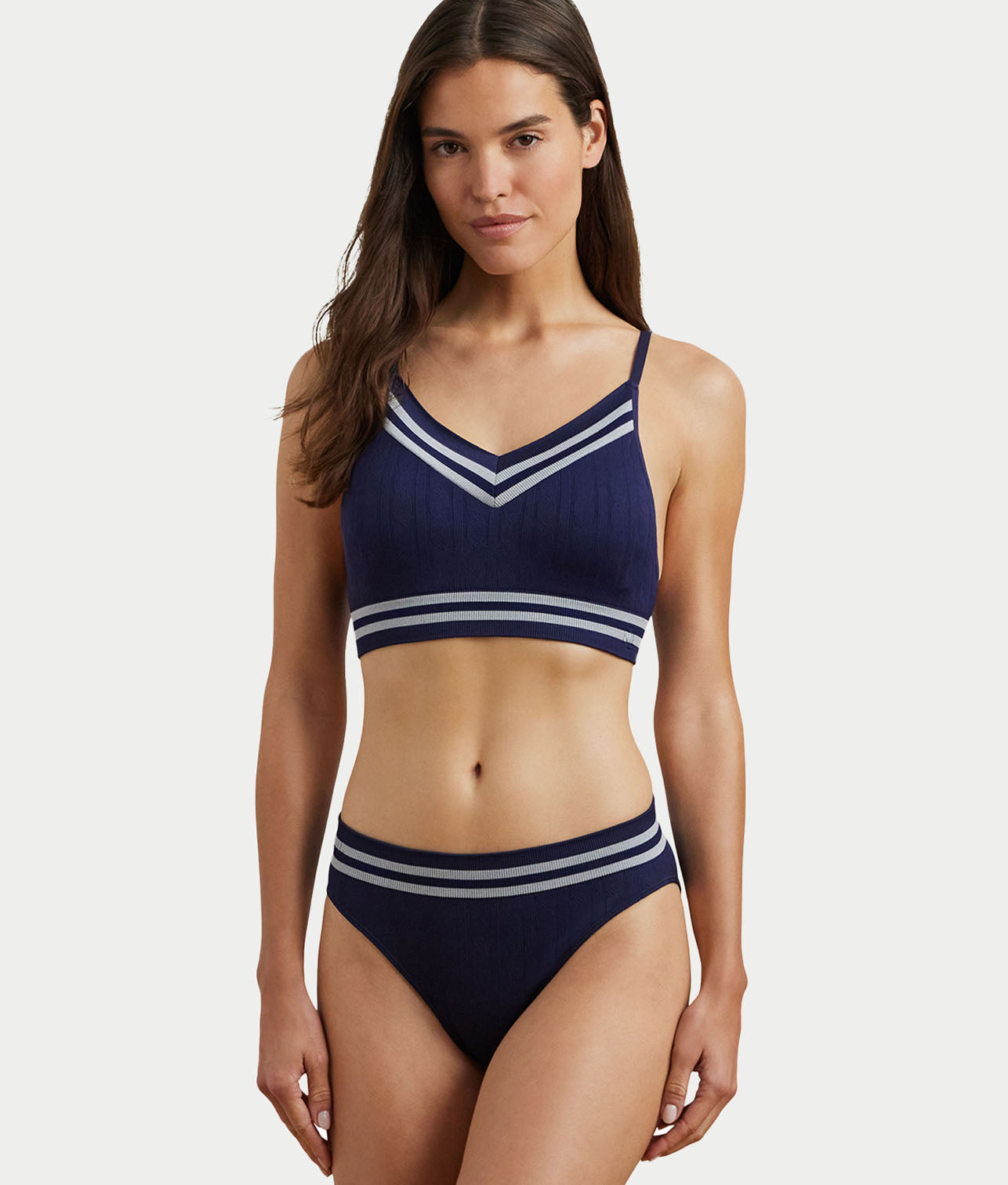 Cricket Cable Texture Hi-Cut Brief