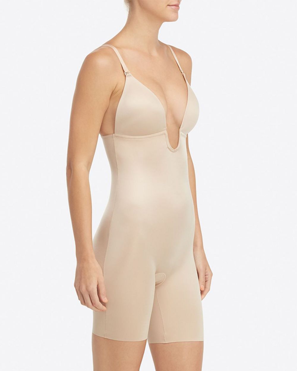 Suit Your Fancy Plunge Low Back Bodysuit thumbnail 2