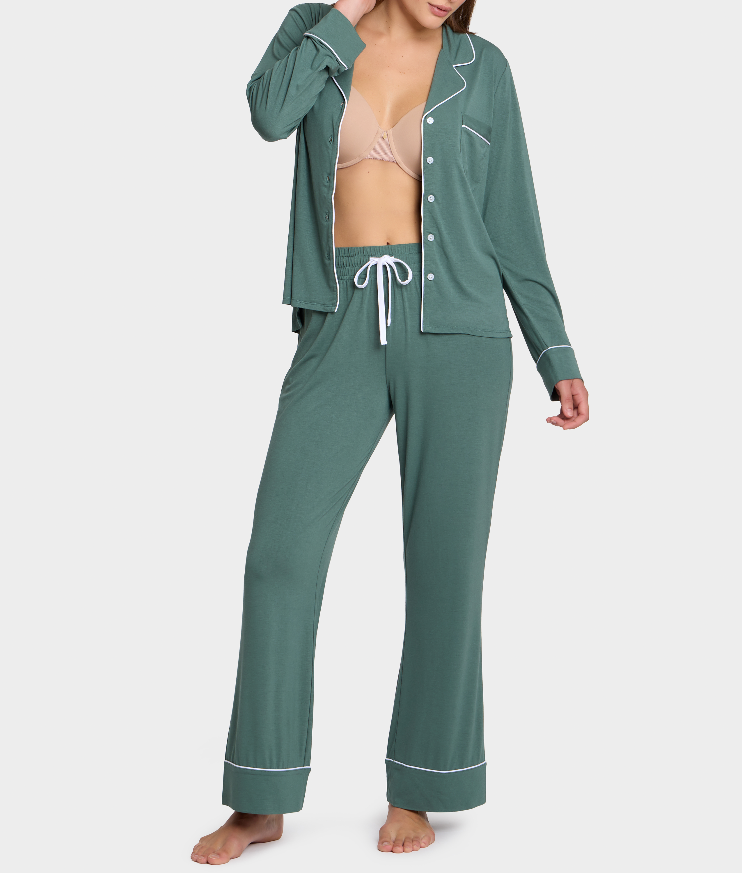 The Cooling Piped Pajama Set thumbnail 2