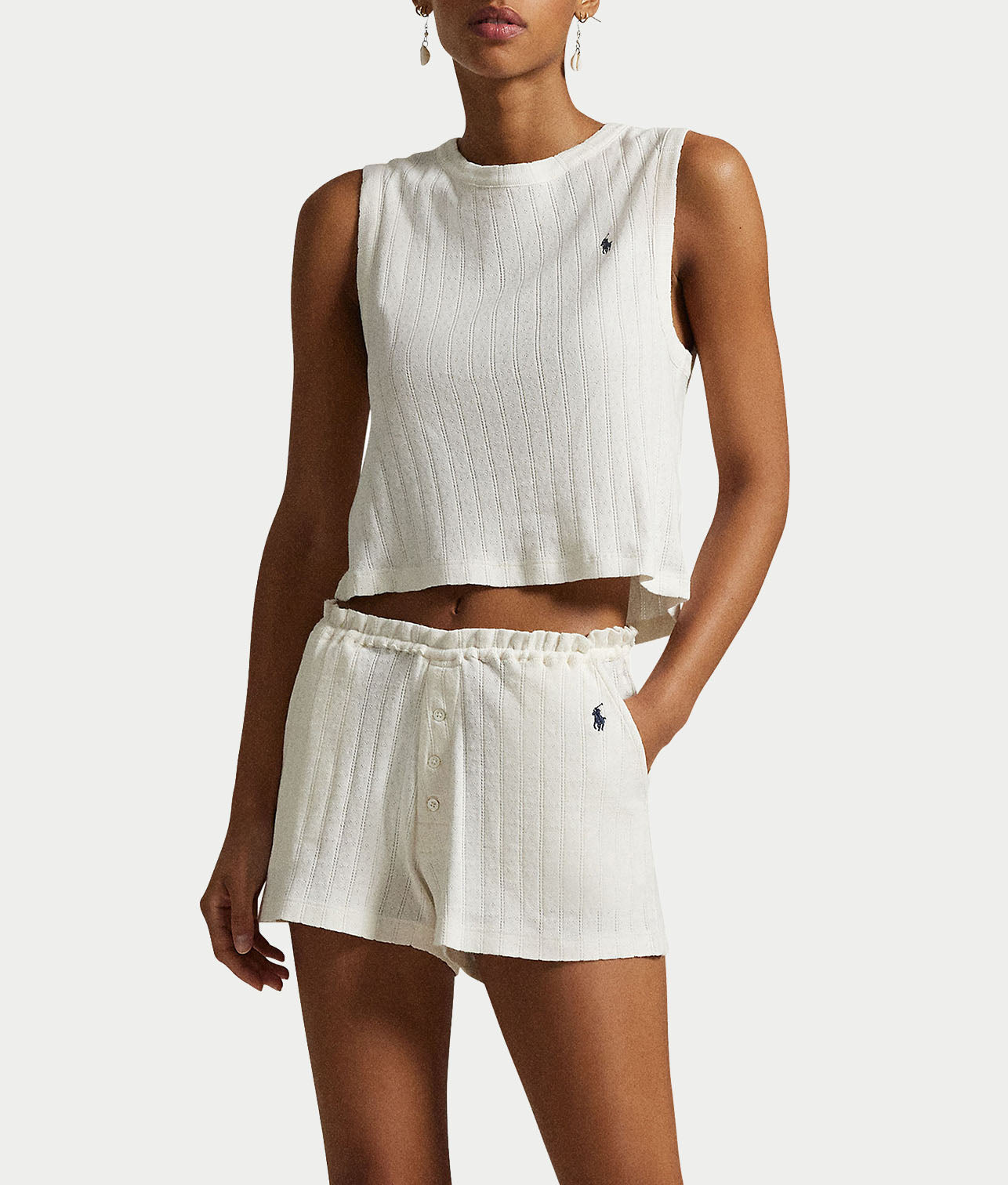 Tank & Boxer Knit Pajama Set