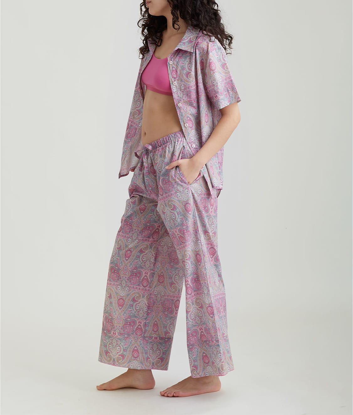 Nahla Woven Cotton Pajama Set thumbnail 3