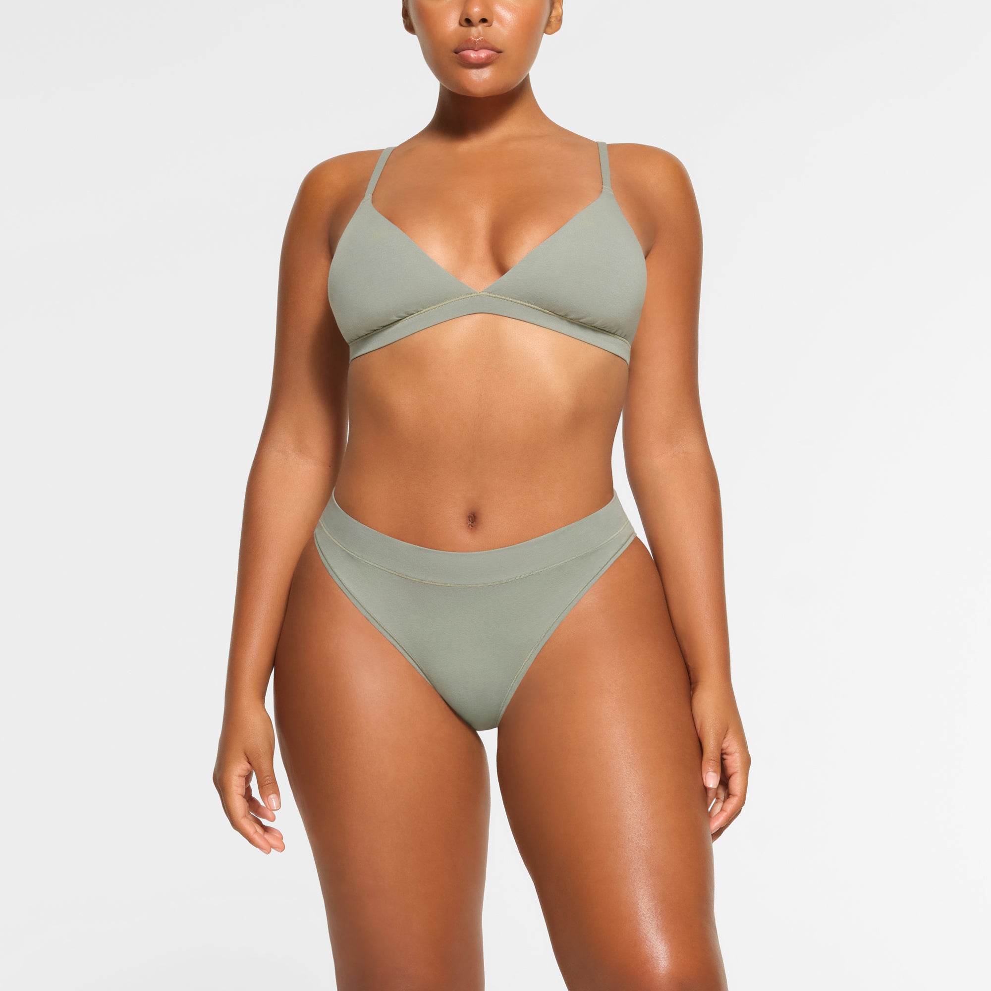 COTTON JERSEY CHEEKY TANGA | MINERAL thumbnail 2