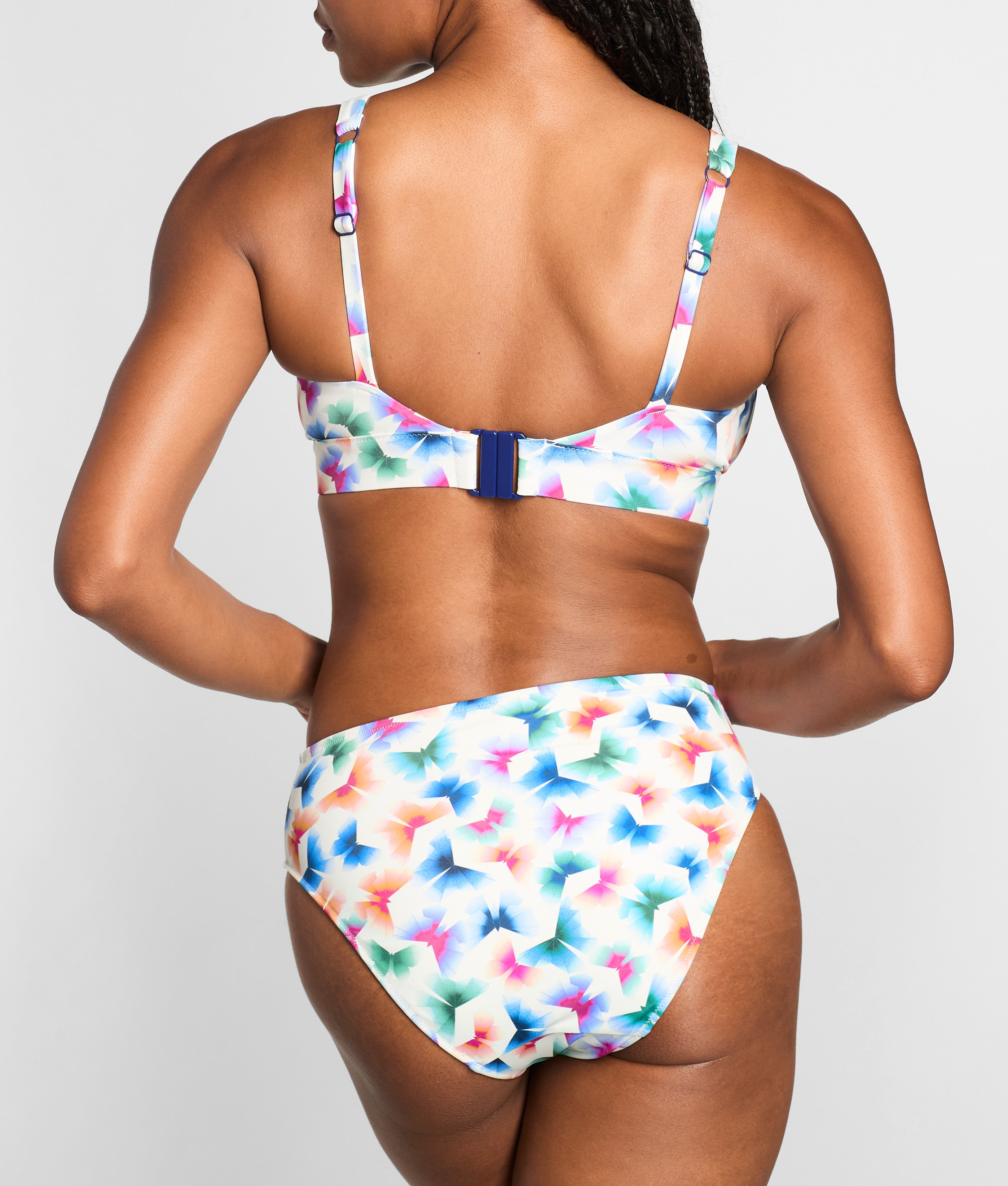 Flutter Ruched High Waist Bikini Bottom thumbnail 2
