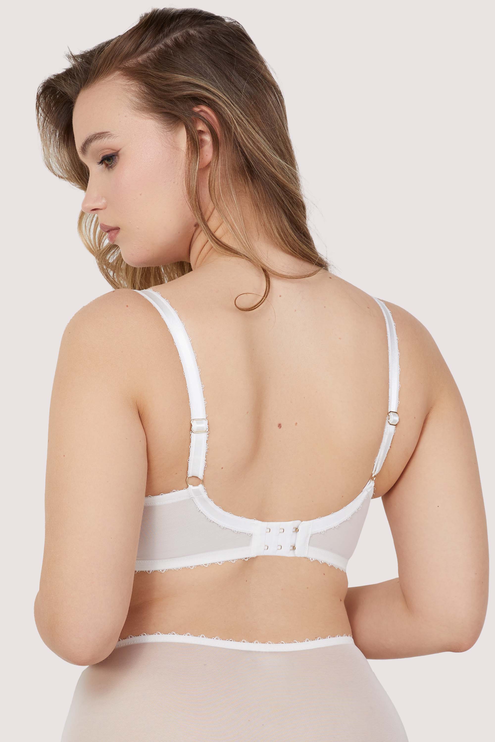 Camille White Broderie Balconette Bra thumbnail 3
