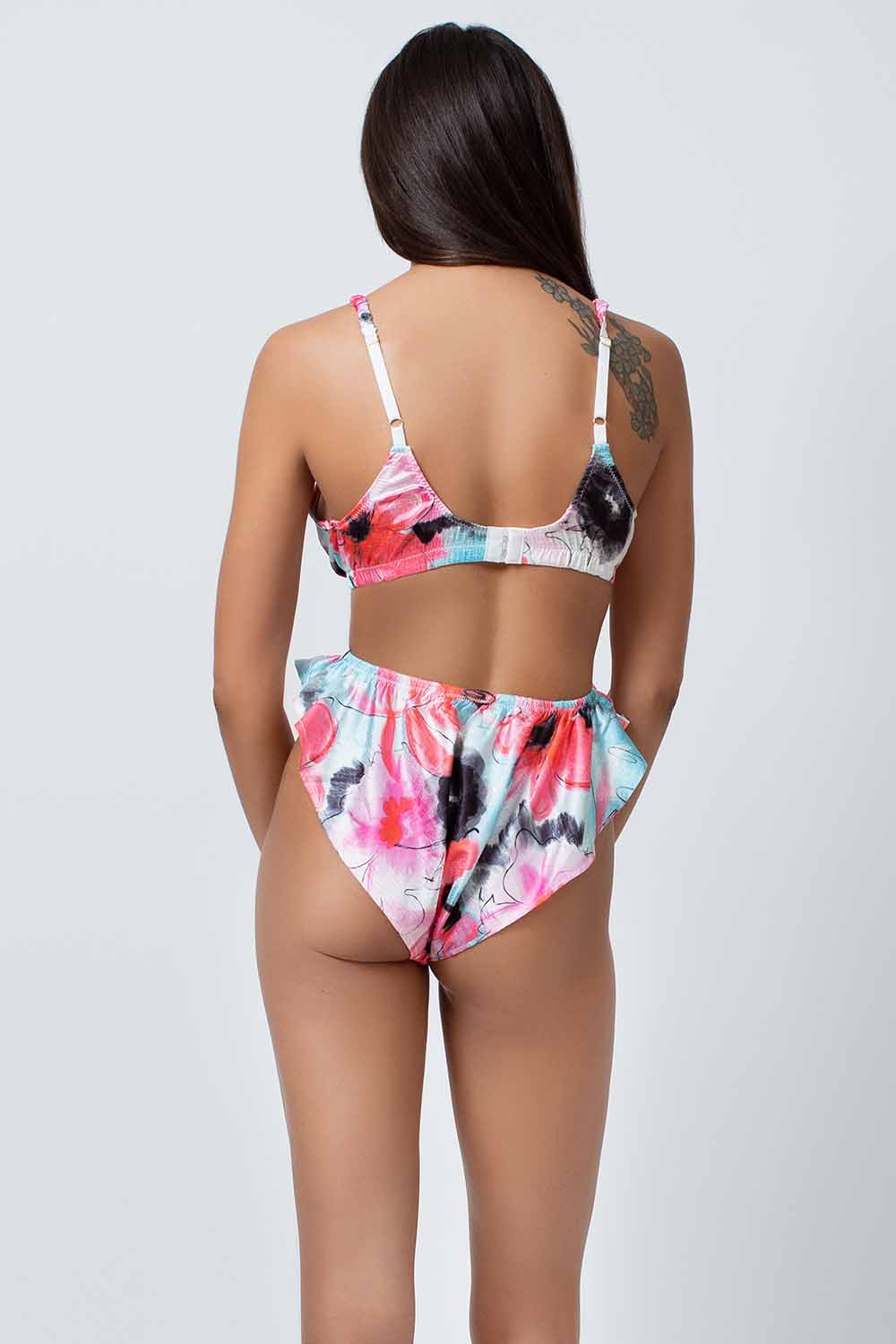 Satin Jacquard Bralette thumbnail 3