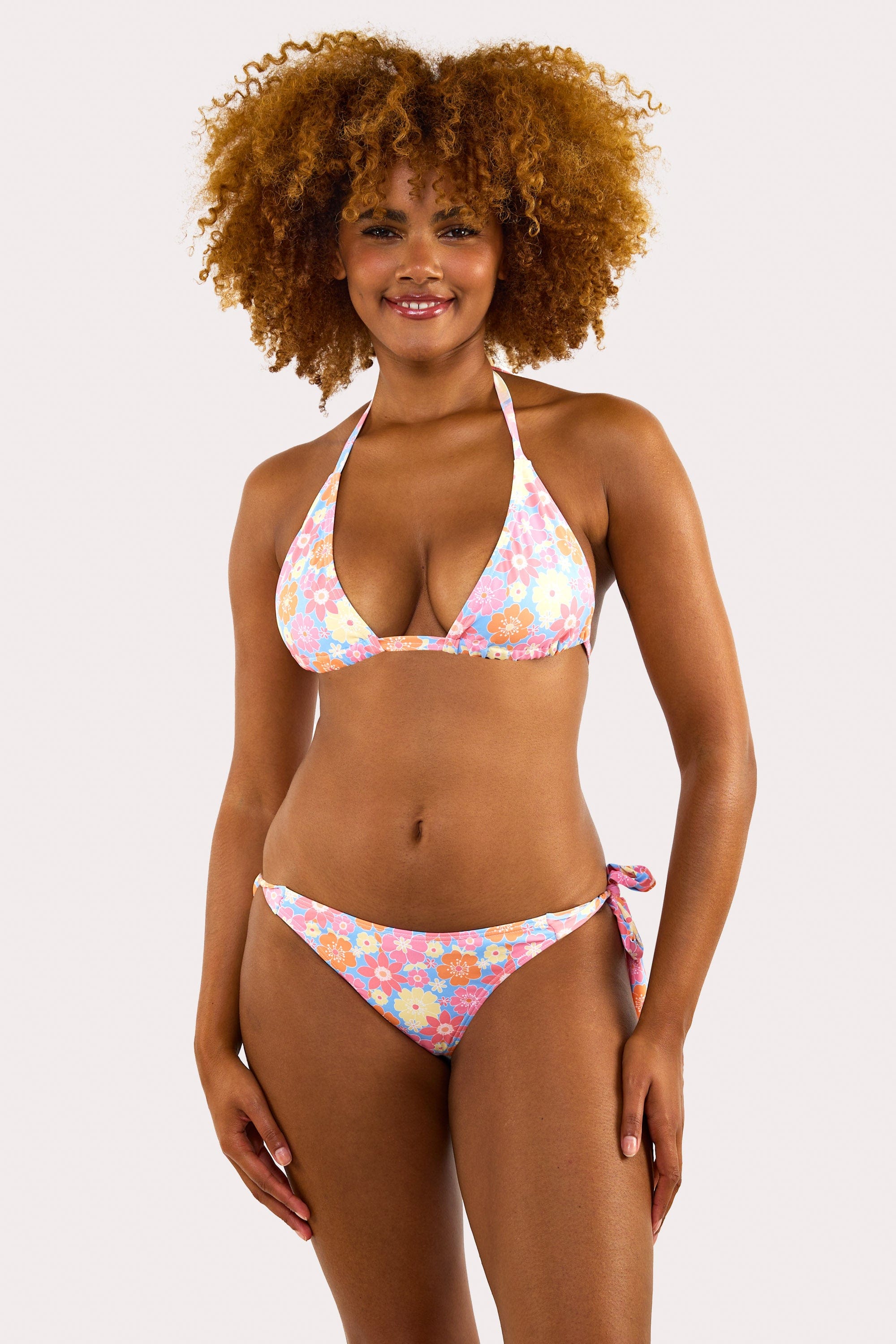 Floral Triangle Bikini Top Fuller Bust Exclusive thumbnail 3