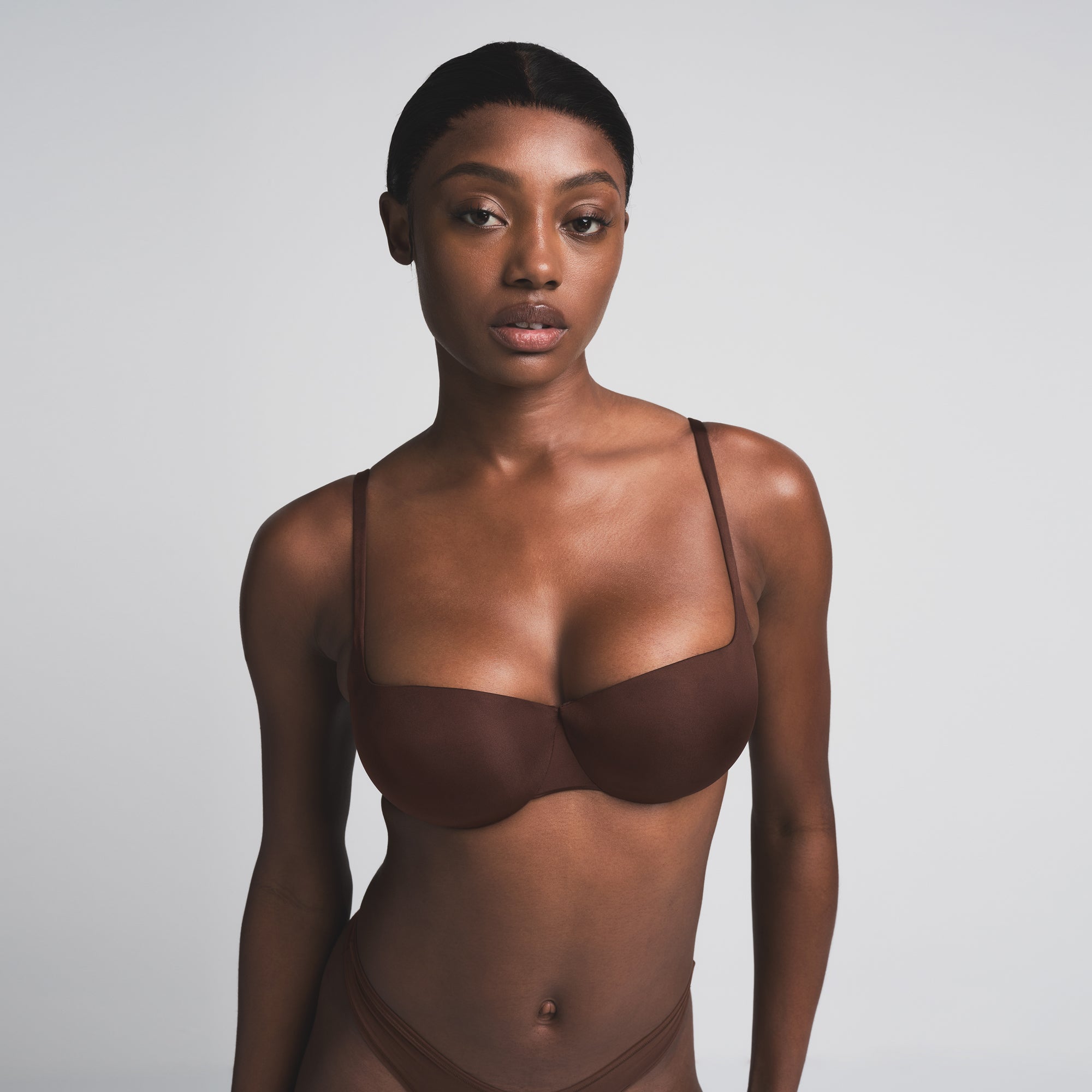 SKIMS ULTIMATE BALCONETTE PUSH-UP BRA | COCOA thumbnail 2