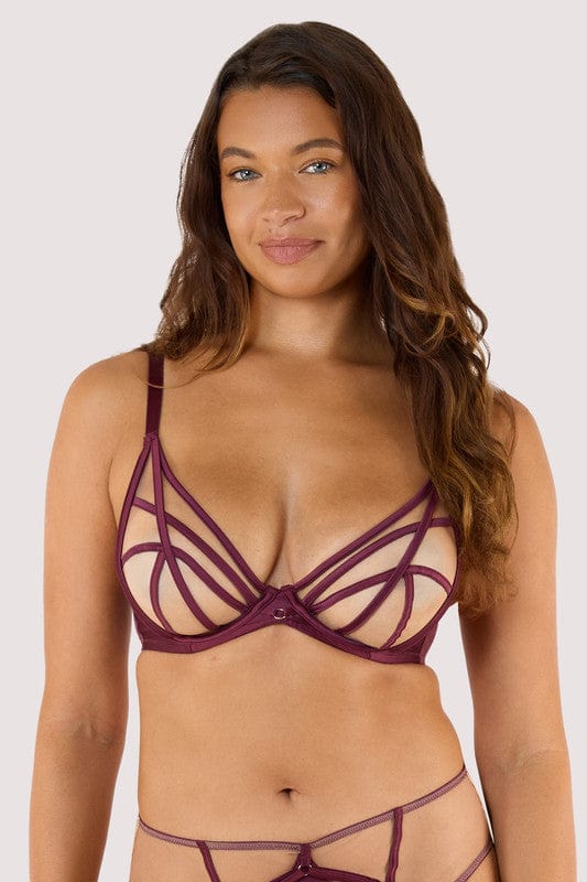 Ramona Wine Plunge Bra thumbnail 2