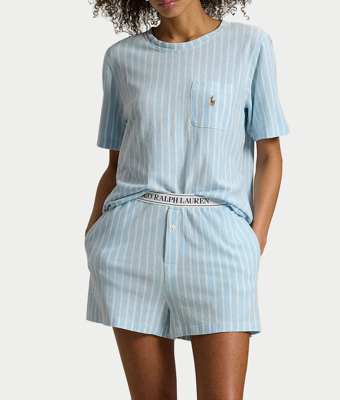 Short Sleeve Knit Short Set