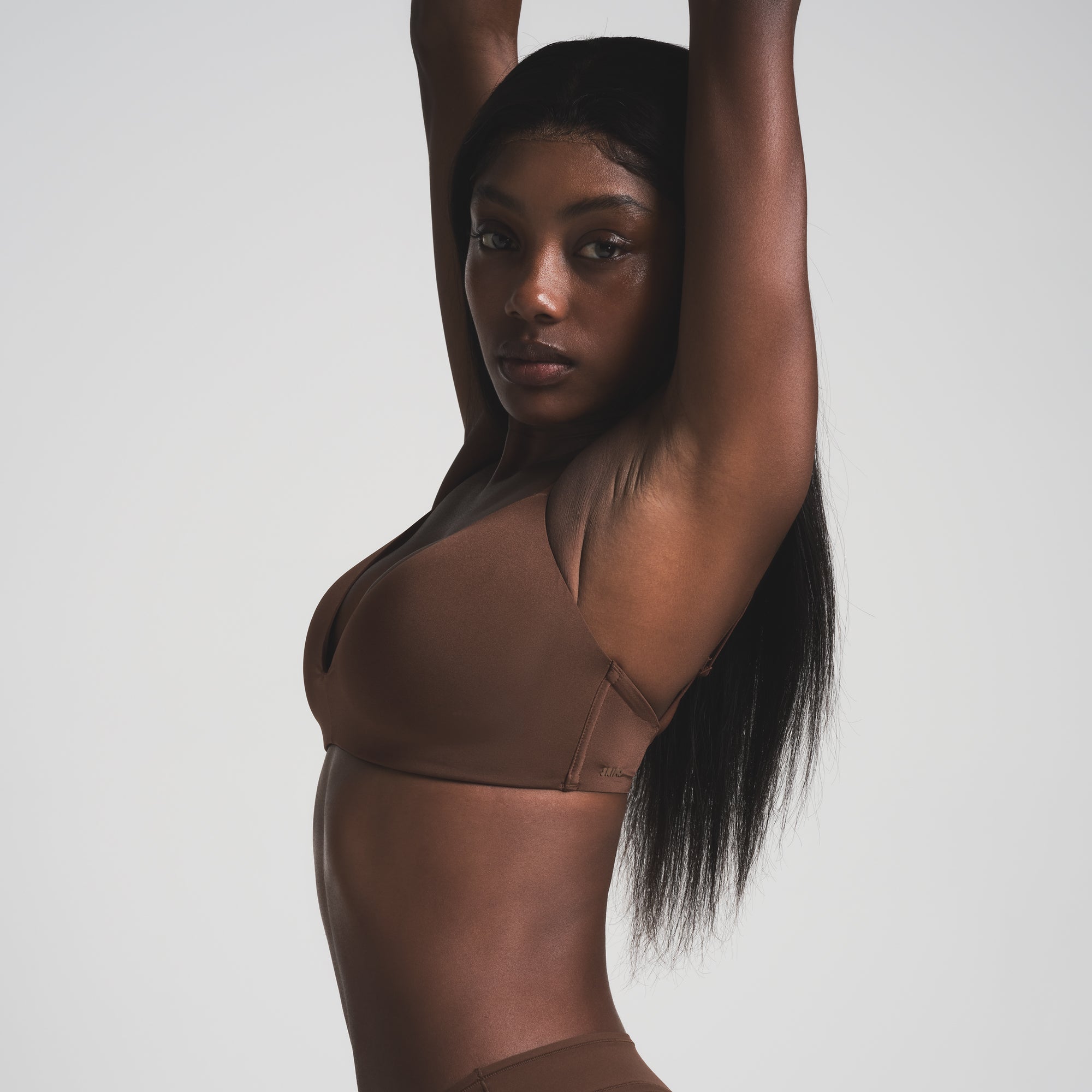 WIRELESS FORM T-SHIRT DEMI BRA | COCOA thumbnail 3