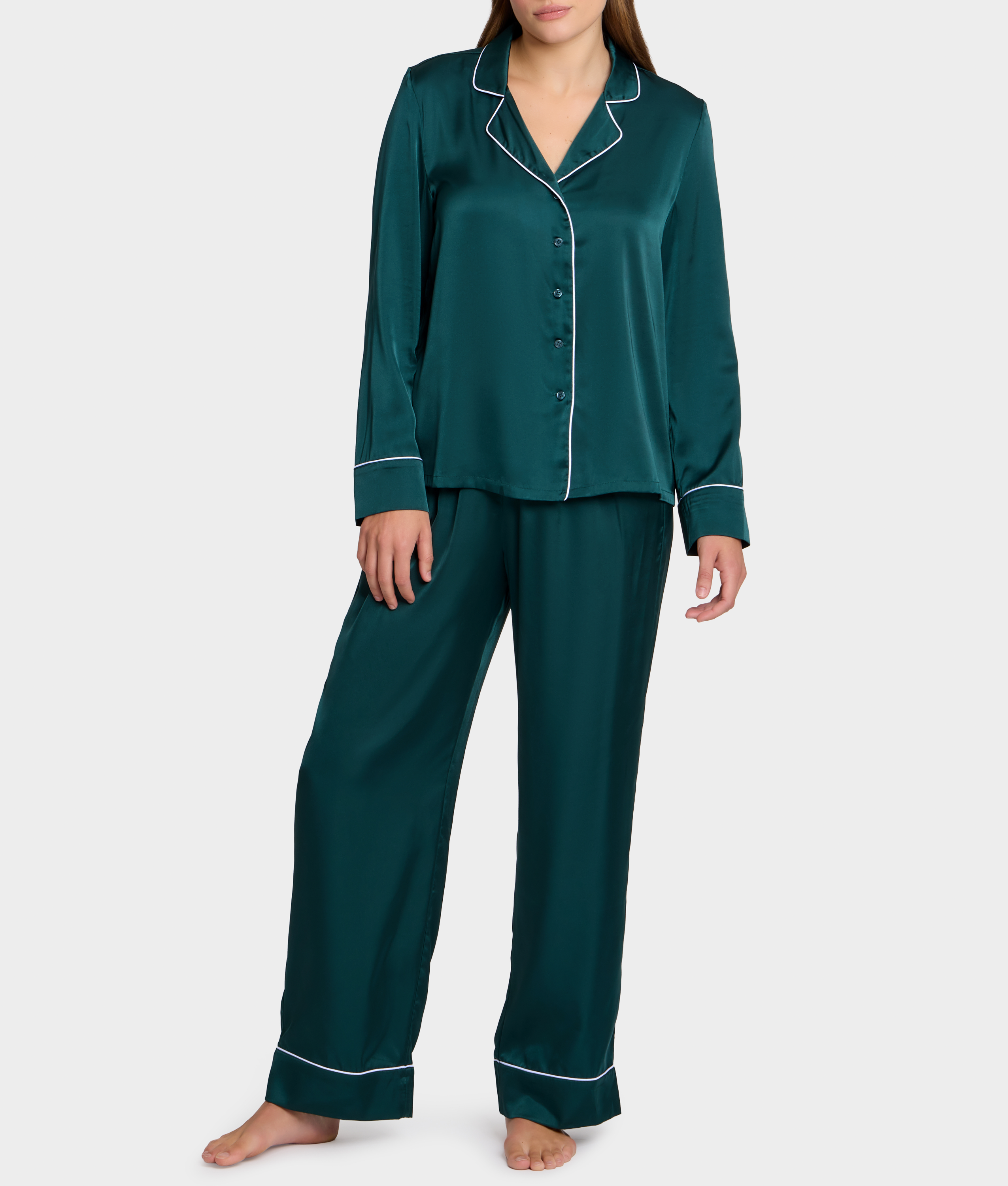 The Washed Satin Pajama Set thumbnail 2