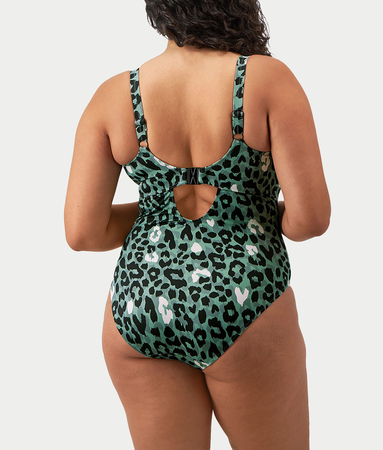 Plus Size Jungle Bay Plunge One-Piece thumbnail 2