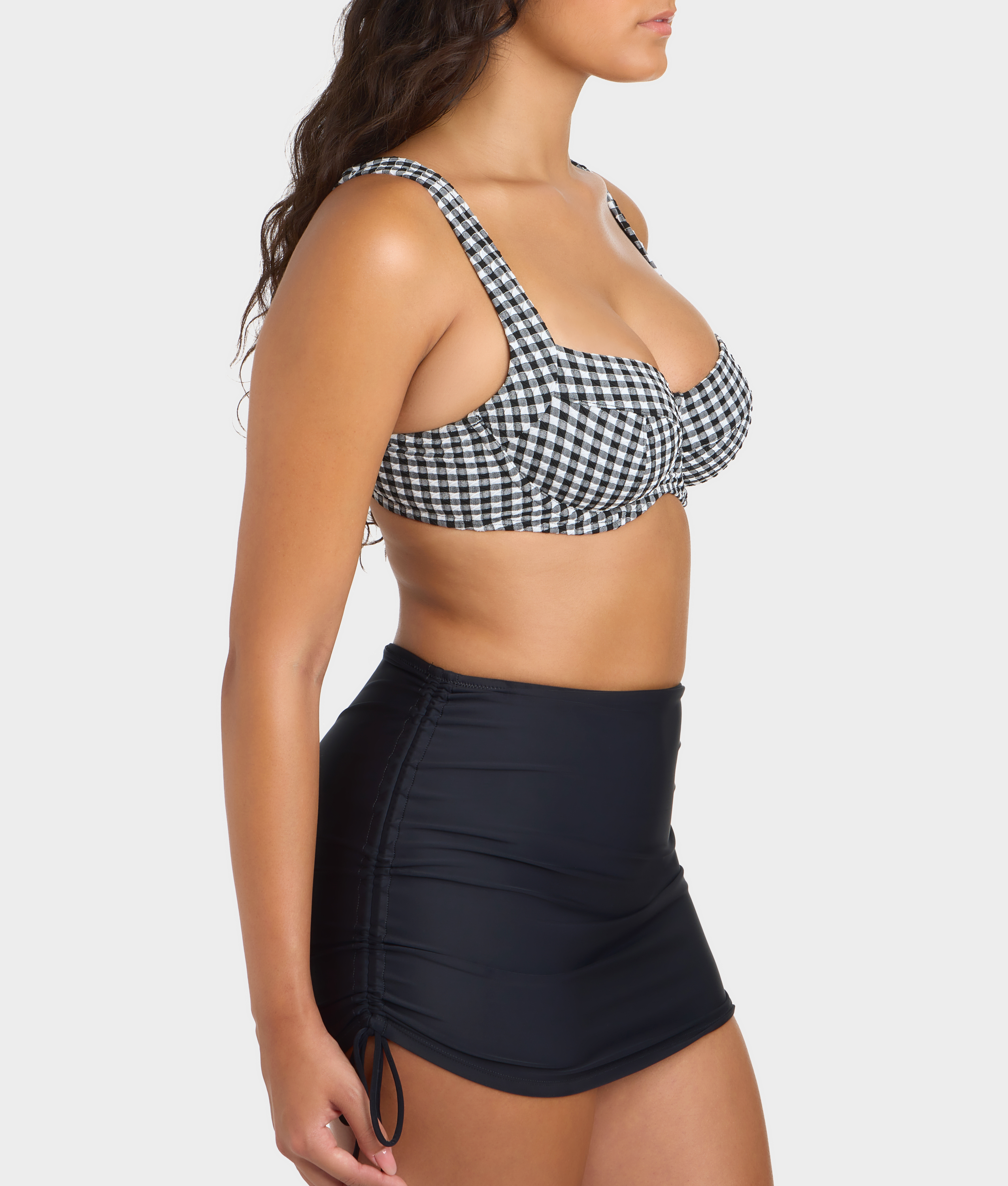 Gingham Olivia Underwire Balcony Bikini Top thumbnail 3