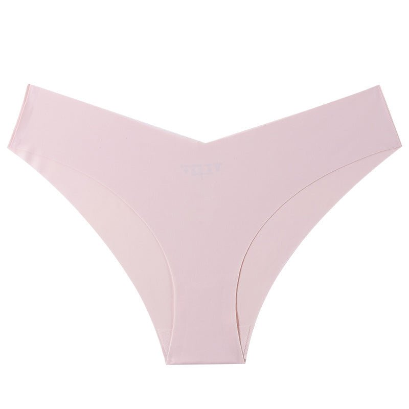 V-shaped Waist Seamless Ice Silk Cotton Breathable Panties thumbnail 3
