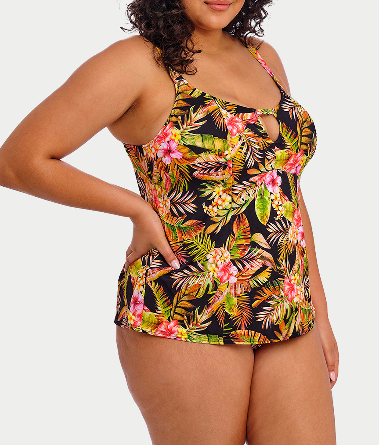 Plus Size Tiger Valley Tankini Top thumbnail 3