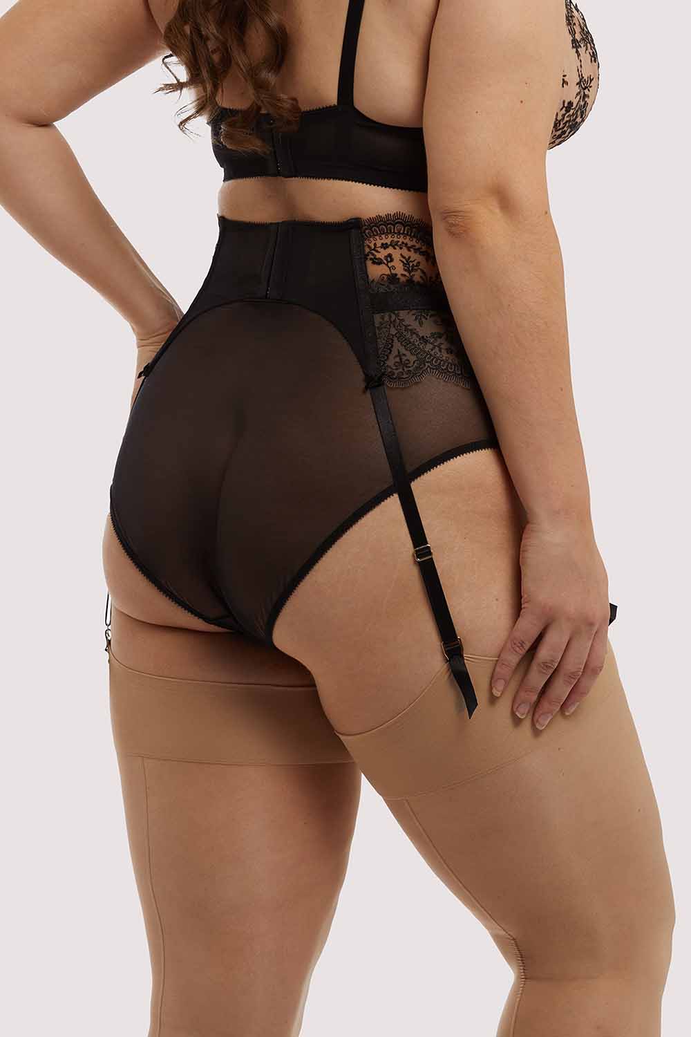 Severine Black Curve Suspender thumbnail 2