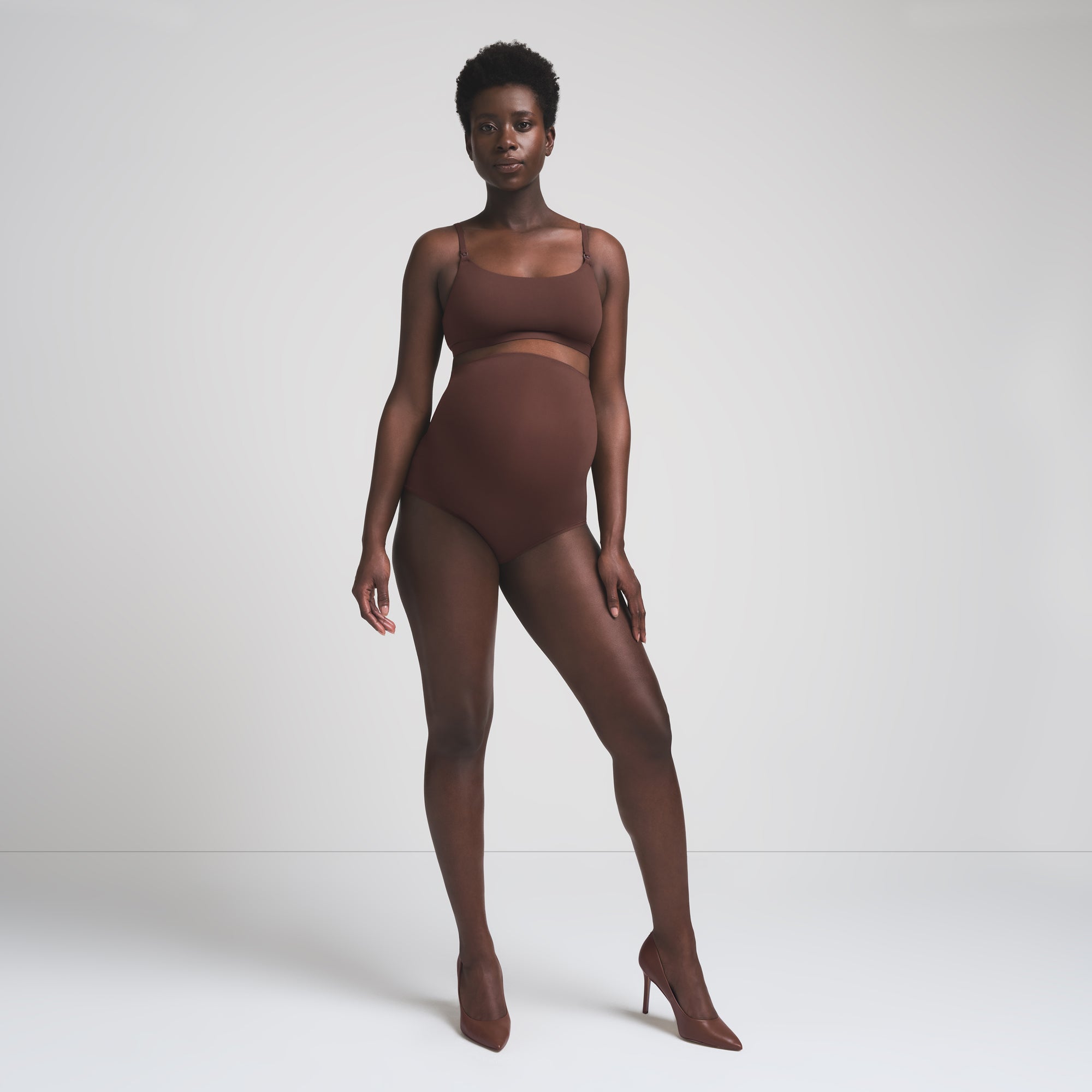 FITS EVERYBODY MATERNITY HIGH-WAISTED BRIEF | COCOA thumbnail 2