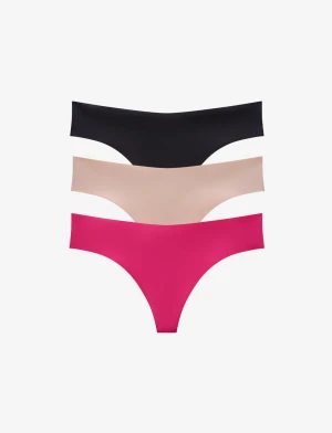Zero Edge™  No-Show Thong - 3 Pack