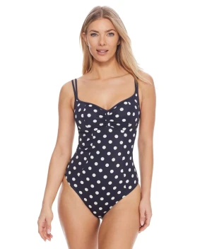 Anya Riva Spot Underwire Balcony One-Piece Swimsuit