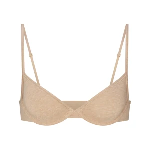 EVERYDAY COTTON UNLINED DEMI BRA | CLAY HEATHER