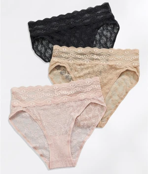 Lace Kiss Hi-Cut Brief 3-Pack