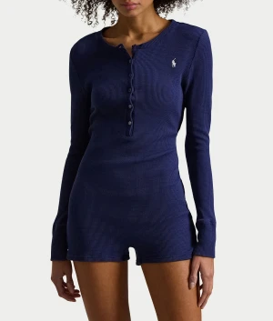 Waffle Knit Sleep Romper