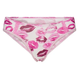 LIGHTWEIGHT COTTON LACE HIPSTER | PINK ALLOVER LIPSTICK