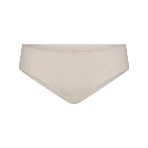 LIGHTWEIGHT COTTON RUCHED BACK HIPSTER | OATMEAL HEATHER