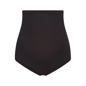 COTTON JERSEY MATERNITY HIGH-WAISTED BRIEF | SOOT