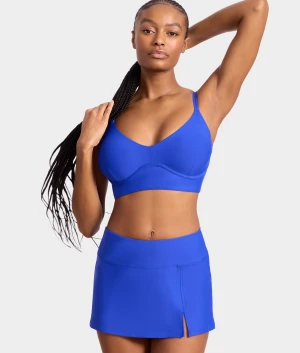 High-Waist Skirted Bikini Bottom