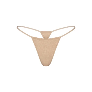 EVERYDAY COTTON STRING THONG | CLAY HEATHER