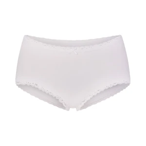 LIGHTWEIGHT COTTON LACE BOY SHORT | SNOW