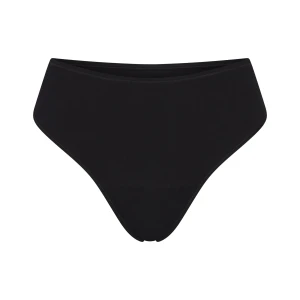 PERIOD PANTIES THONG | OBSIDIAN