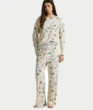 Club Waffle Knit Long Sleeve Pajama Set